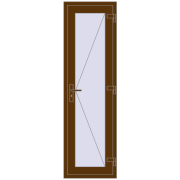 REHAU Euro-Design 60 600x2000 мм WALNUT з двох сторін