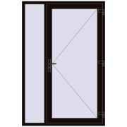 REHAU Euro-Design 60 1400x2100 мм BLACK_BROWN з двох сторін REHAU Euro-Design 60 1400x2100 мм BLACK_BROWN з двох сторін