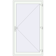 REHAU Euro-Design 60 1170x2170 мм Білий (RAL 9016) з двох сторін REHAU Euro-Design 60 1170x2170 мм Білий (RAL 9016) з двох сторін