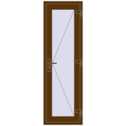 REHAU Euro-Design 60 600x1900 мм WALNUT з двох сторін