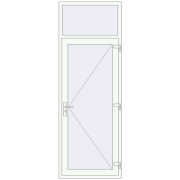 REHAU Brillant-Design 900x2540 мм Білий (RAL 9016) з двох сторін REHAU Brillant-Design 900x2540 мм Білий (RAL 9016) з двох сторін