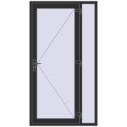 REHAU SYNEGO 1200x2200 мм ANTHRACITE_GREY_GLATT з двох сторін REHAU SYNEGO 1200x2200 мм ANTHRACITE_GREY_GLATT з двох сторін