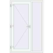 REHAU Euro-Design 60 1200x1900 мм Білий (RAL 9016) з двох сторін REHAU Euro-Design 60 1200x1900 мм Білий (RAL 9016) з двох сторін