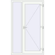 REHAU Euro-Design 60 1200x2000 мм Білий (RAL 9016) з двох сторін