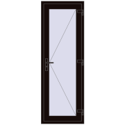 Вхідні двері 700x2000 мм REHAU Euro-Design 60 BLACK_BROWN з двох сторін