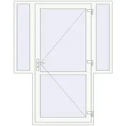 REHAU Euro-Design 60 1710x2150 мм Білий (RAL 9016) з двох сторін REHAU Euro-Design 60 1710x2150 мм Білий (RAL 9016) з двох сторін