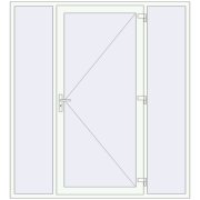 REHAU Euro-Design 60 2070x2260 мм Білий (RAL 9016) з двох сторін