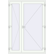 REHAU Brillant-Design 1500x2150 мм ANTHRACITE_GREY_STRUKTURAL ззовні