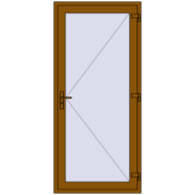 REHAU Euro-Design 60 1000x2200 мм GOLDEN OAK ззовні REHAU Euro-Design 60 1000x2200 мм GOLDEN OAK ззовні