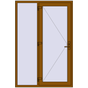 REHAU Euro-Design 60 1400x2100 мм GOLDEN OAK з двох сторін REHAU Euro-Design 60 1400x2100 мм GOLDEN OAK з двох сторін
