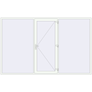 Вхідні двері 3500x2200 мм REHAU Euro-Design 60 Білий (RAL 9016) з двох сторін Вхідні двері 3500x2200 мм REHAU Euro-Design 60 Білий (RAL 9016) з двох сторін