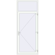 REHAU SYNEGO 1100x2800 мм Білий (RAL 9016) з двох сторін