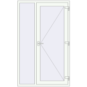 REHAU Brillant-Design 1250x2050 мм Білий (RAL 9016) з двох сторін