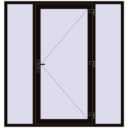 REHAU Brillant-Design 2000x2100 мм BLACK_BROWN з двох сторін REHAU Brillant-Design 2000x2100 мм BLACK_BROWN з двох сторін