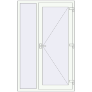REHAU Euro-Design 60 1200x1900 мм Білий (RAL 9016) з двох сторін