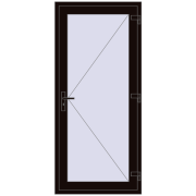 REHAU Euro-Design 60 900x2000 мм BLACK_BROWN з двох сторін