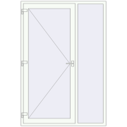 REHAU Brillant-Design 1500x2200 мм Білий (RAL 9016) з двох сторін