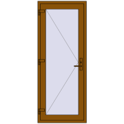 REHAU Euro-Design 60 800x2000 мм GOLDEN OAK з двох сторін