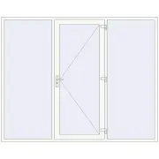 REHAU Euro-Design 60 2750x2200 мм Білий (RAL 9016) з двох сторін REHAU Euro-Design 60 2750x2200 мм Білий (RAL 9016) з двох сторін