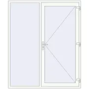 REHAU Brillant-Design 1800x2170 мм Білий (RAL 9016) з двох сторін