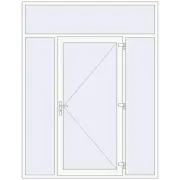 REHAU Euro-Design 60 2000x2600 мм Білий (RAL 9016) з двох сторін