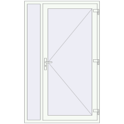 REHAU Euro-Design 60 1300x2100 мм Білий (RAL 9016) з двох сторін REHAU Euro-Design 60 1300x2100 мм Білий (RAL 9016) з двох сторін