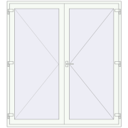 REHAU Brillant-Design 2000x2200 мм Білий (RAL 9016) з двох сторін REHAU Brillant-Design 2000x2200 мм Білий (RAL 9016) з двох сторін