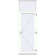 REHAU Euro-Design 60 900x2600 мм Білий (RAL 9016) з двох сторін