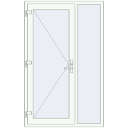 REHAU Euro-Design 60 1200x1900 мм Білий (RAL 9016) з двох сторін