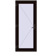 REHAU Euro-Design 60 850x2040 мм BLACK_BROWN з двох сторін REHAU Euro-Design 60 850x2040 мм BLACK_BROWN з двох сторін