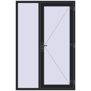 REHAU Brillant-Design 1400x2100 мм BLACK_ULTI-MATT з двох сторін REHAU Brillant-Design 1400x2100 мм BLACK_ULTI-MATT з двох сторін