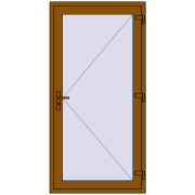 REHAU Euro-Design 60 1000x2000 мм GOLDEN OAK з двох сторін