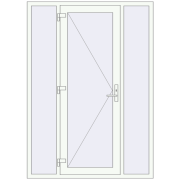 REHAU Brillant-Design 1500x2100 мм Білий (RAL 9016) з двох сторін