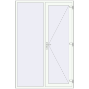 REHAU SYNEGO 1600x2400 мм Білий (RAL 9016) з двох сторін REHAU SYNEGO 1600x2400 мм Білий (RAL 9016) з двох сторін