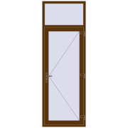 REHAU Euro-Design 60 900x2600 мм WALNUT з двох сторін