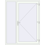 REHAU Brillant-Design 1560x2015 мм Білий (RAL 9016) з двох сторін REHAU Brillant-Design 1560x2015 мм Білий (RAL 9016) з двох сторін