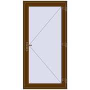 REHAU Euro-Design 60 1000x2000 мм WALNUT з двох сторін