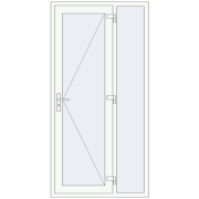 REHAU Brillant-Design 1100x2200 мм Білий (RAL 9016) з двох сторін