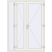 Вхідні двері 1600x2200 мм REHAU Brillant-Design