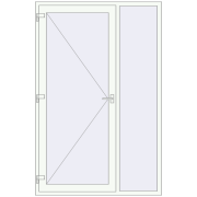 REHAU Euro-Design 60 1500x2300 мм Білий (RAL 9016) з двох сторін REHAU Euro-Design 60 1500x2300 мм Білий (RAL 9016) з двох сторін