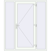REHAU SYNEGO 1700x2000 мм Білий (RAL 9016) з двох сторін