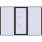 REHAU Brillant-Design 3000x2100 мм ANTHRACITE_GREY_GLATT з двох сторін REHAU Brillant-Design 3000x2100 мм ANTHRACITE_GREY_GLATT з двох сторін