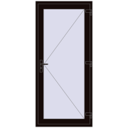 REHAU Euro-Design 60 900x2100 мм BLACK_BROWN з двох сторін