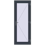 Вхідні двері 800x2100 мм REHAU SYNEGO ANTHRACITE_GREY_STRUKTURAL ззовні