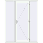 REHAU SYNEGO 1800x2300 мм Білий (RAL 9016) з двох сторін