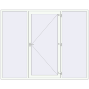 REHAU Euro-Design 60 2740x2180 мм GOLDEN OAK ззовні