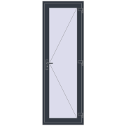 REHAU SYNEGO 800x2400 мм ANTHRACITE_GREY_STRUKTURAL ззовні