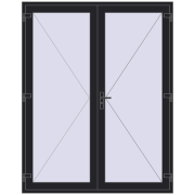 REHAU Euro-Design 60 1800x2280 мм BLACK_ULTI-MATT з двох сторін