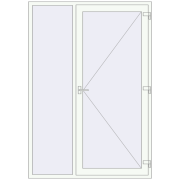 REHAU Euro-Design 60 1600x2300 мм Білий (RAL 9016) з двох сторін