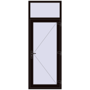 REHAU Euro-Design 60 900x2400 мм BLACK_BROWN з двох сторін